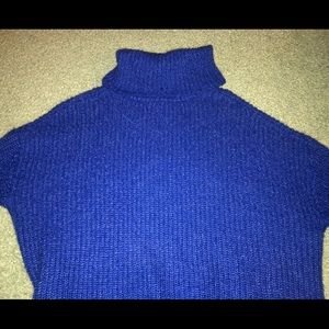 blue turtleneck oversized sweater 💙